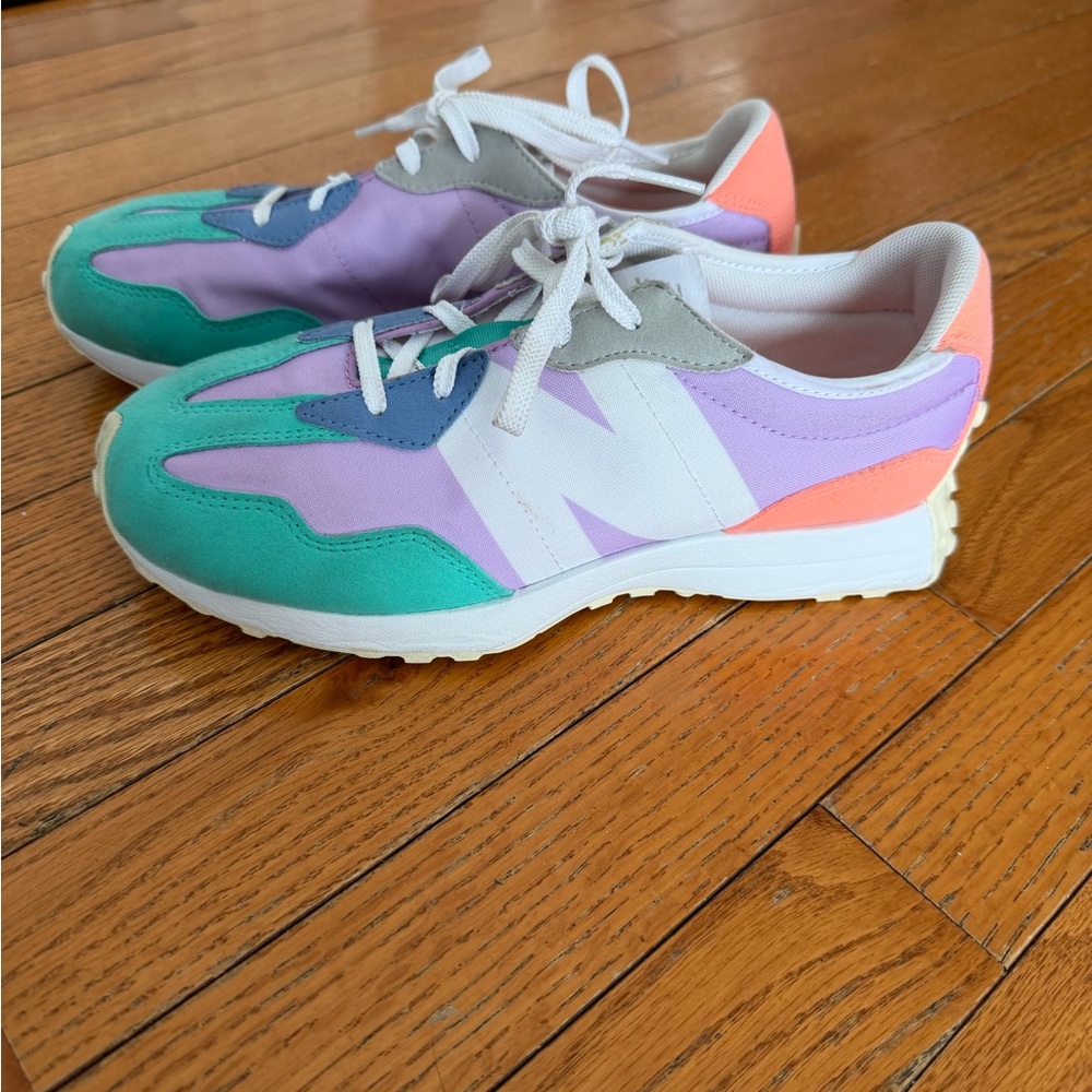 New Balance 327 Pastel Sneakers. Big kids size 5.5.